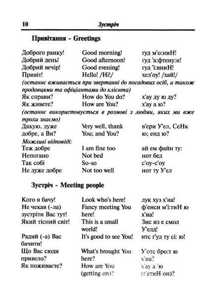 Українсько-англійський розмовник