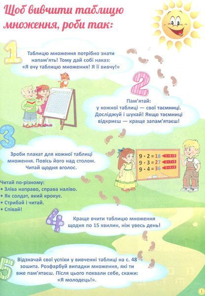 Я вивчаю таблицю множення. Робочий зошит